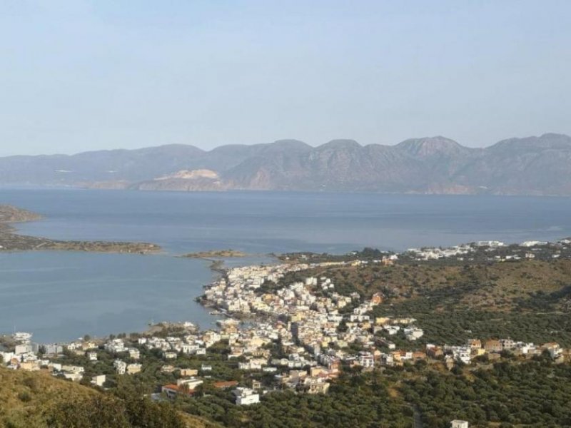 Elounda Kreta, Elounda: Baugrundstück mit Meerblick im Elite-Touristengebiet zu verkaufen Grundstück kaufen